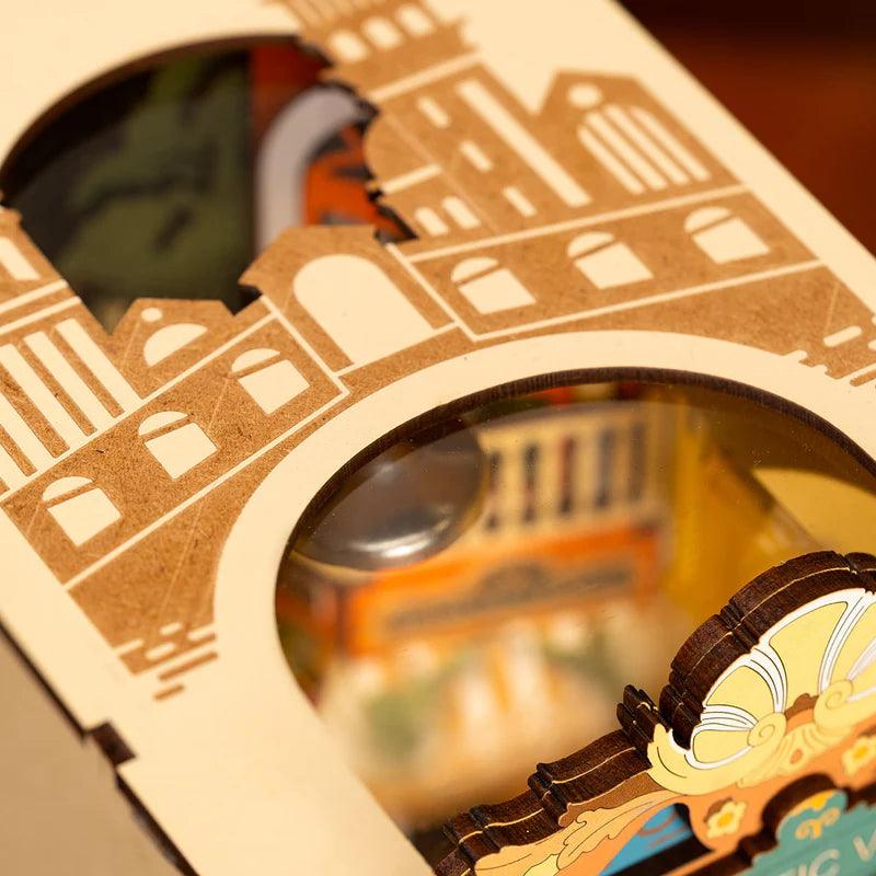 Diy Book Nook Shelf - Romantic Venice Escape - DIY Booknooks by Extoril