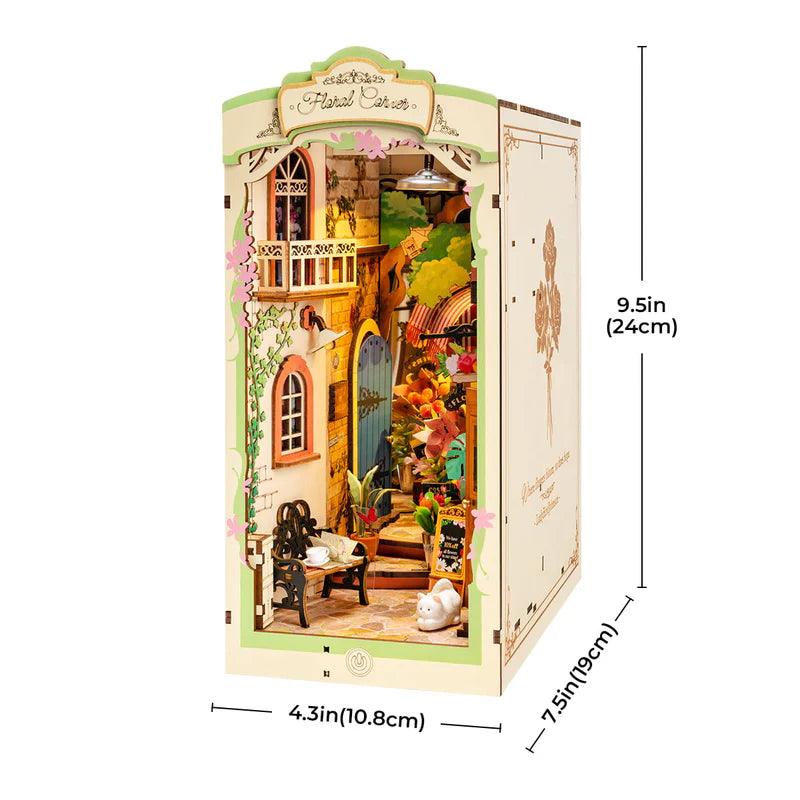 Diy Book Nook Shelf - Floral Corner - DIY Booknooks by Extoril