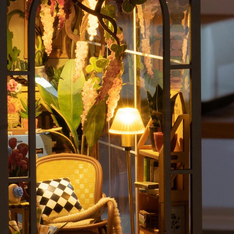 Diy Book Nook Shelf - Holiday Garden House - DIY Booknooks by Extoril