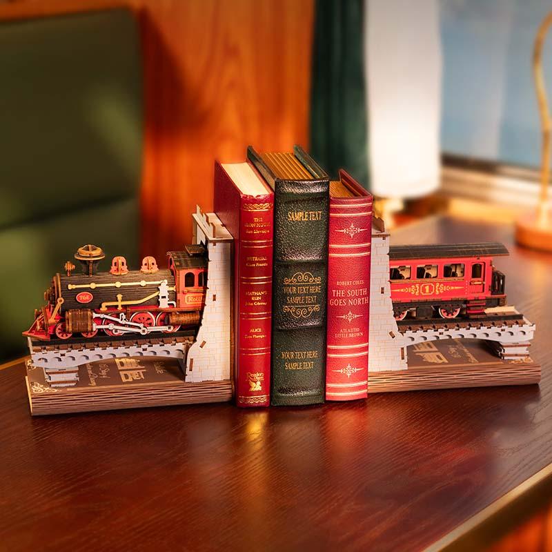 Diy Book Nook Shelf - Railway Train Bookend - DIY Booknooks by Extoril