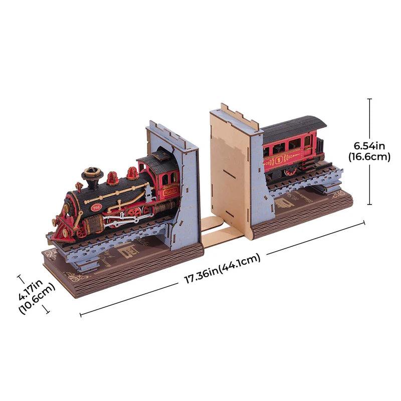 Diy Book Nook Shelf - Railway Train Bookend - DIY Booknooks by Extoril