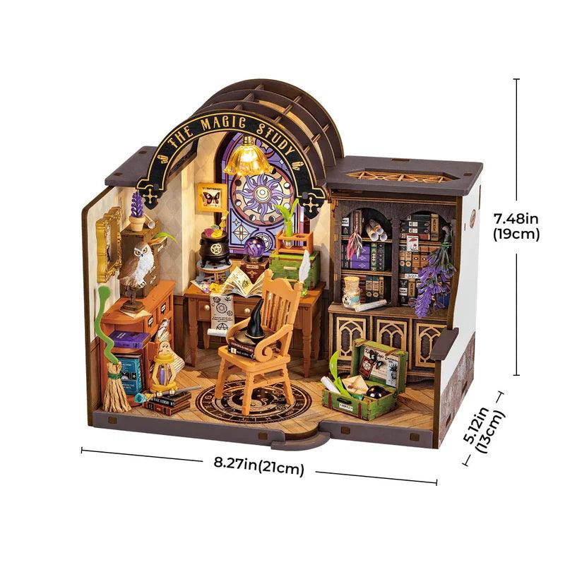 Enchanted Wizard's Study DIY Miniature Kit - DIY Miniature by Extoril