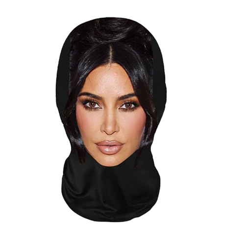 Generic Realistic Face Mask HD Print Breathable Nylon Cosplay Costume