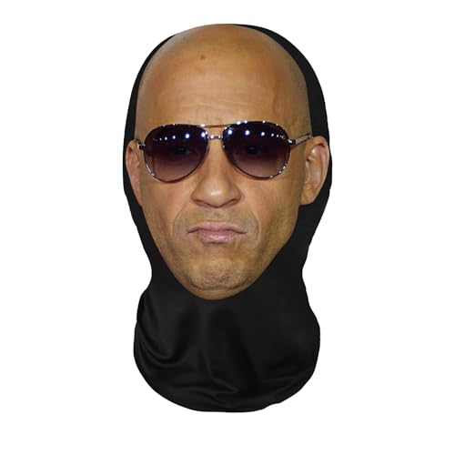 Generic Realistic Face Mask HD Print Breathable Nylon Cosplay Costume