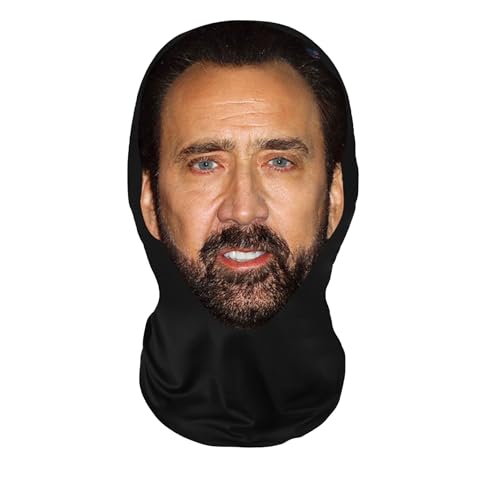 Generic Realistic Face Mask HD Print Breathable Nylon Cosplay Costume