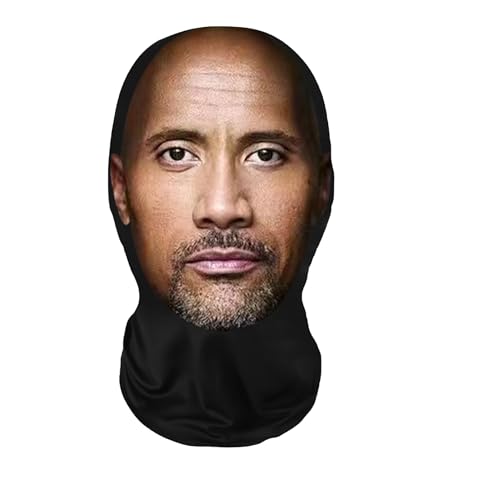 Generic Realistic Face Mask HD Print Breathable Nylon Cosplay Costume