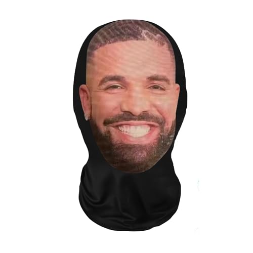 Generic Realistic Face Mask HD Print Breathable Nylon Cosplay Costume