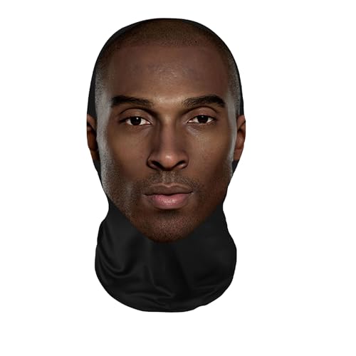 Generic Realistic Face Mask HD Print Breathable Nylon Cosplay Costume