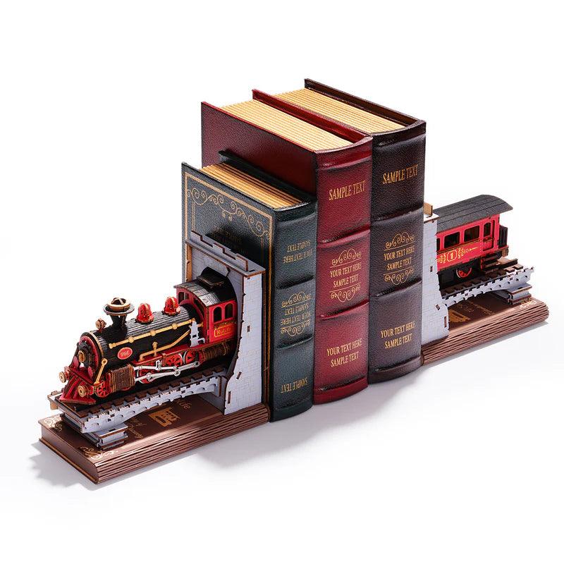 Diy Book Nook Shelf - Railway Train Bookend - DIY Booknooks by Extoril