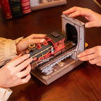Diy Book Nook Shelf - Railway Train Bookend - DIY Booknooks by Extoril