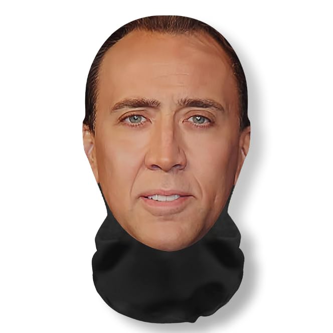 Generic Realistic Face Mask HD Print Breathable Nylon Cosplay Costume
