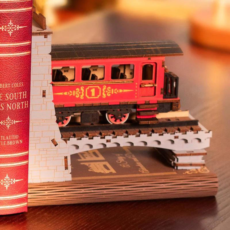 Diy Book Nook Shelf - Railway Train Bookend - DIY Booknooks by Extoril