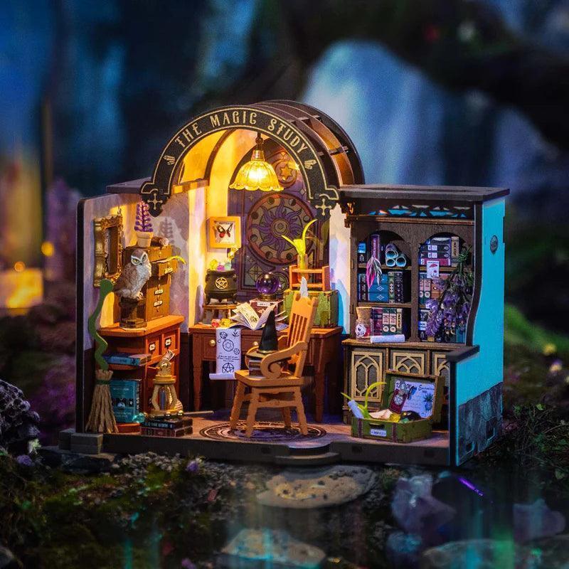 Enchanted Wizard's Study DIY Miniature Kit - DIY Miniature by Extoril
