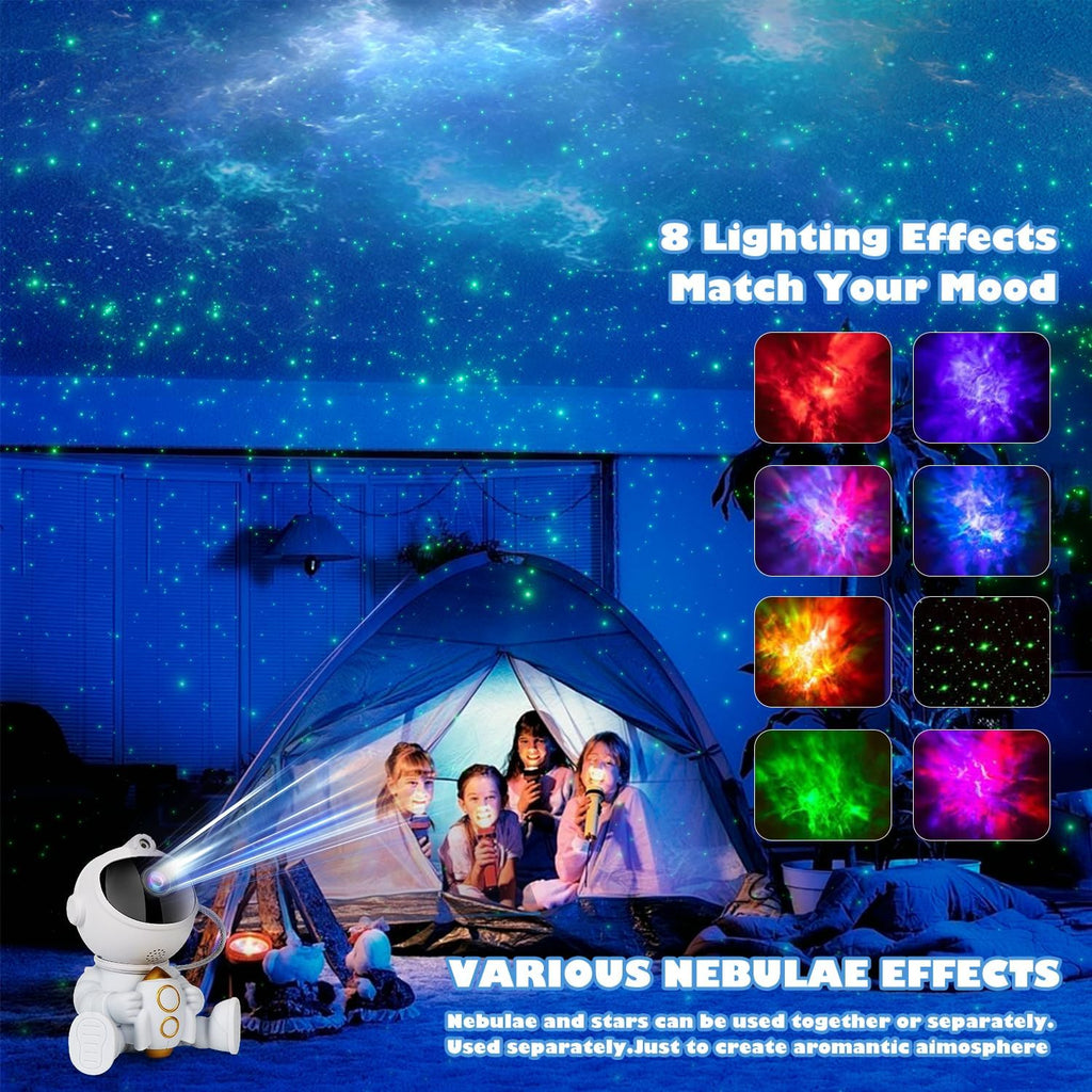 Astronaut Star Projector Galaxy Night Light with Remote - Gadget by Extoril