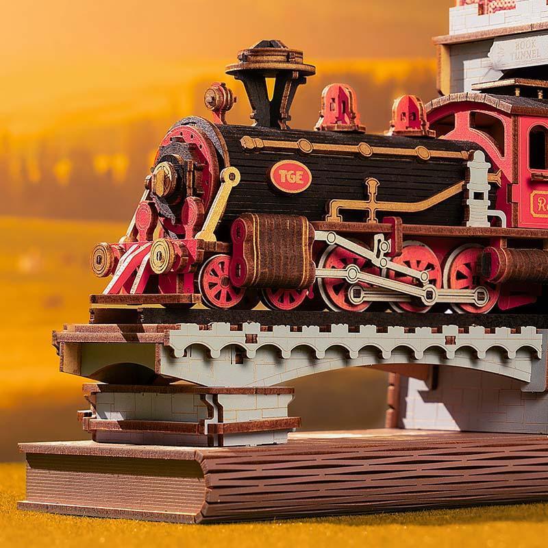 Diy Book Nook Shelf - Railway Train Bookend - DIY Booknooks by Extoril