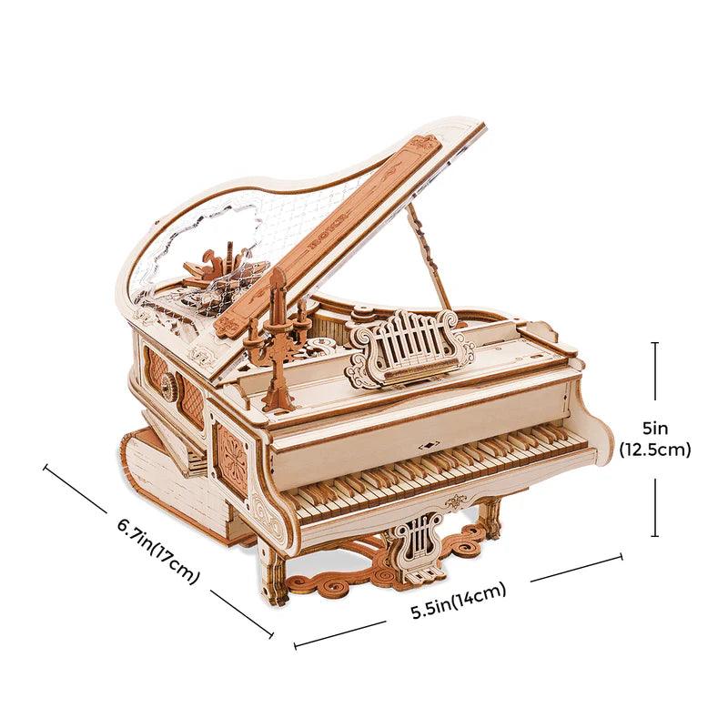 Grand Symphony Piano Mechanical Music Box 3D Wooden Puzzle - 3D Wooden Puzzle by Extoril