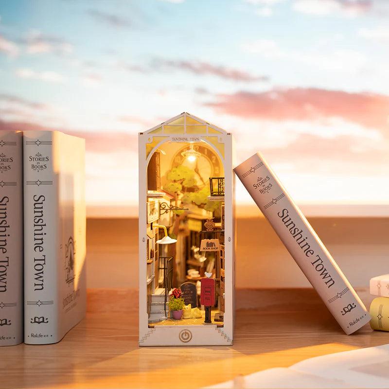 Diy Book Nook Shelf - Sunshine Town - DIY Booknooks by Extoril