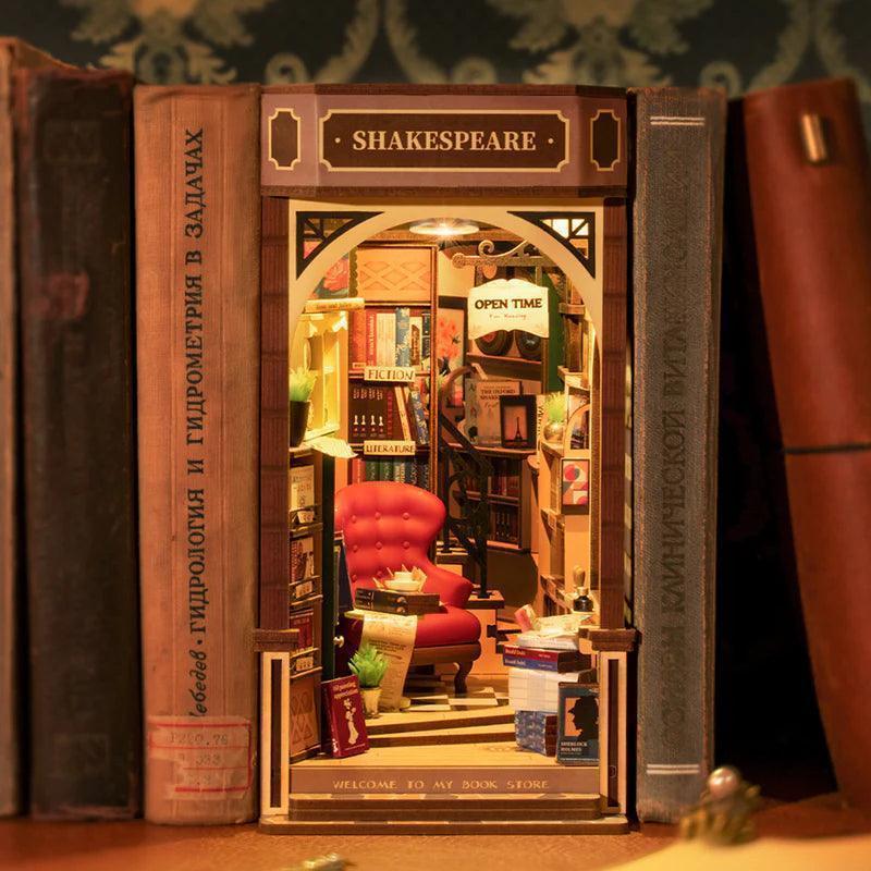 Diy Book Nook Shelf - Shakespeare Bookstore - DIY Booknooks by Extoril