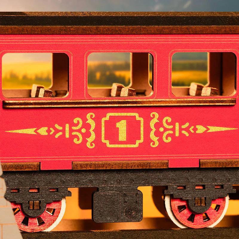 Diy Book Nook Shelf - Railway Train Bookend - DIY Booknooks by Extoril