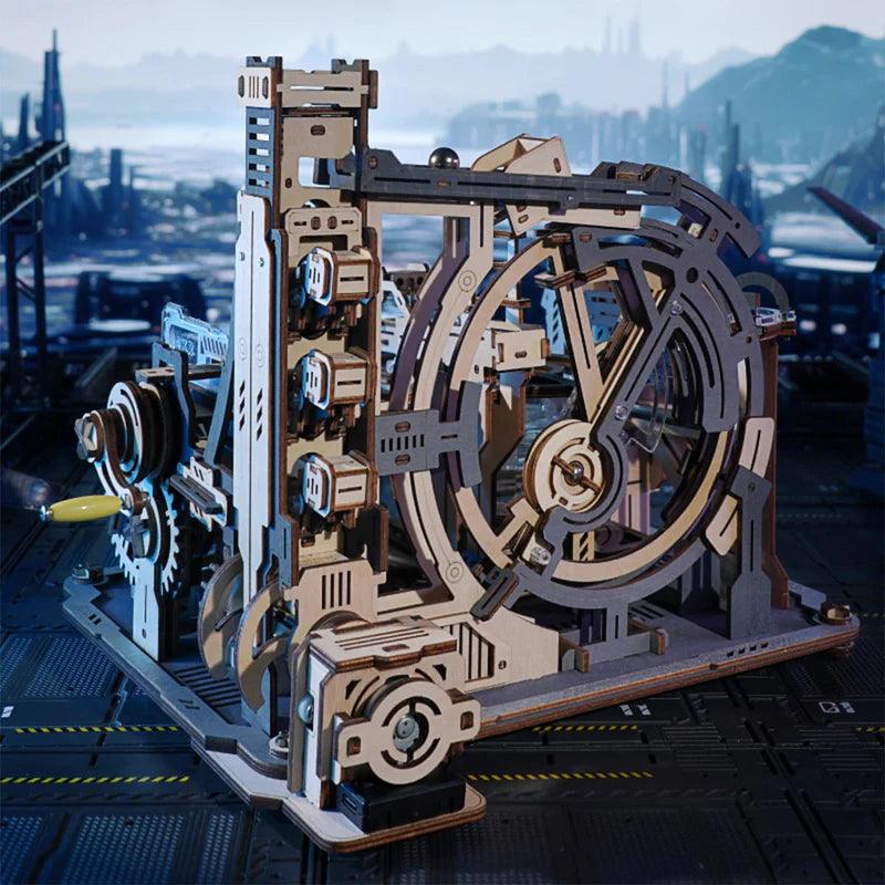 Cosmic Marble Labyrinth - 3D Wooden Mechanical Model Kit - 3D Wooden Puzzle by Extoril