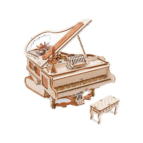 Grand Symphony Piano Mechanical Music Box 3D Wooden Puzzle - 3D Wooden Puzzle by Extoril