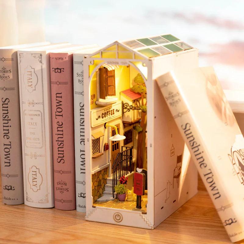 Diy Book Nook Shelf - Sunshine Town - DIY Booknooks by Extoril