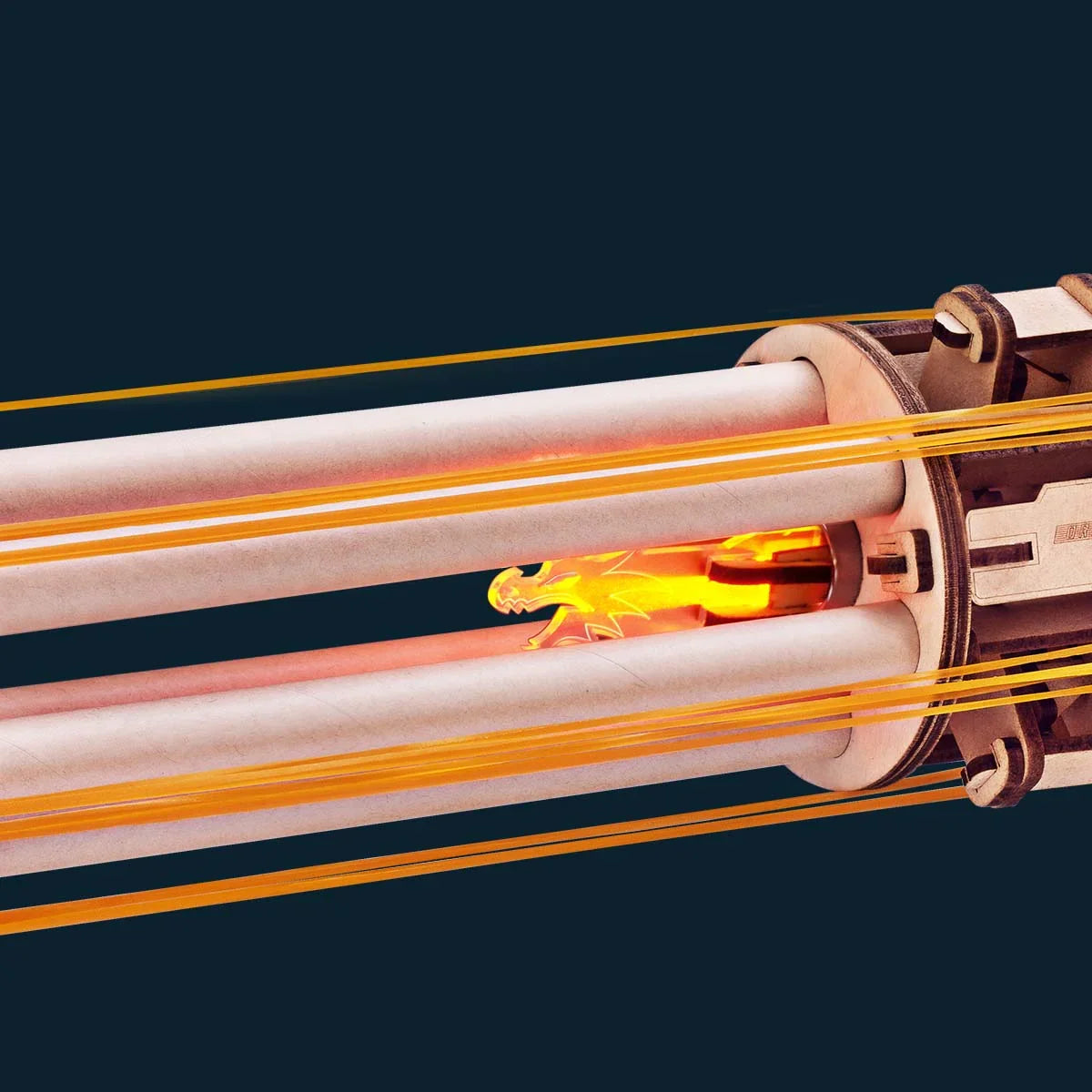 Ultimate Rotating Barrel Machine Gun - 3D Wooden Puzzle Kit - 3D Wooden Puzzle by Extoril