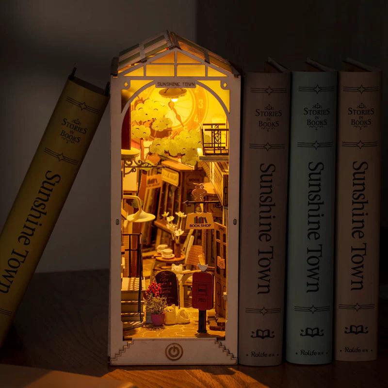 Diy Book Nook Shelf - Sunshine Town - DIY Booknooks by Extoril