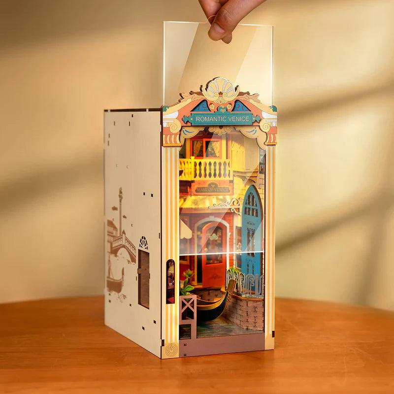 Diy Book Nook Shelf - Romantic Venice Escape - DIY Booknooks by Extoril
