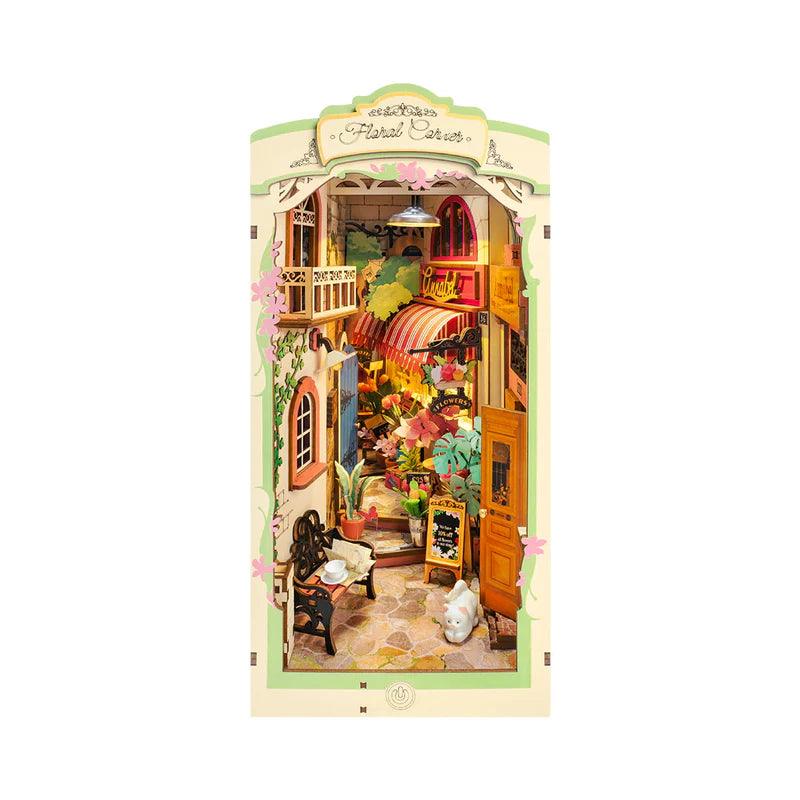 Diy Book Nook Shelf - Floral Corner - DIY Booknooks by Extoril