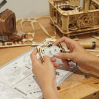 Vintage Melody Maker DIY Wooden Gramophone Kit - 3D Wooden Puzzle by Extoril