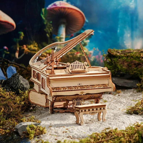 Grand Symphony Piano Mechanical Music Box 3D Wooden Puzzle - 3D Wooden Puzzle by Extoril