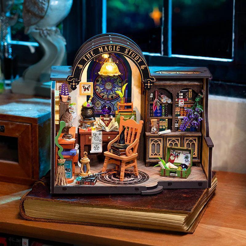 Enchanted Wizard's Study DIY Miniature Kit - DIY Miniature by Extoril