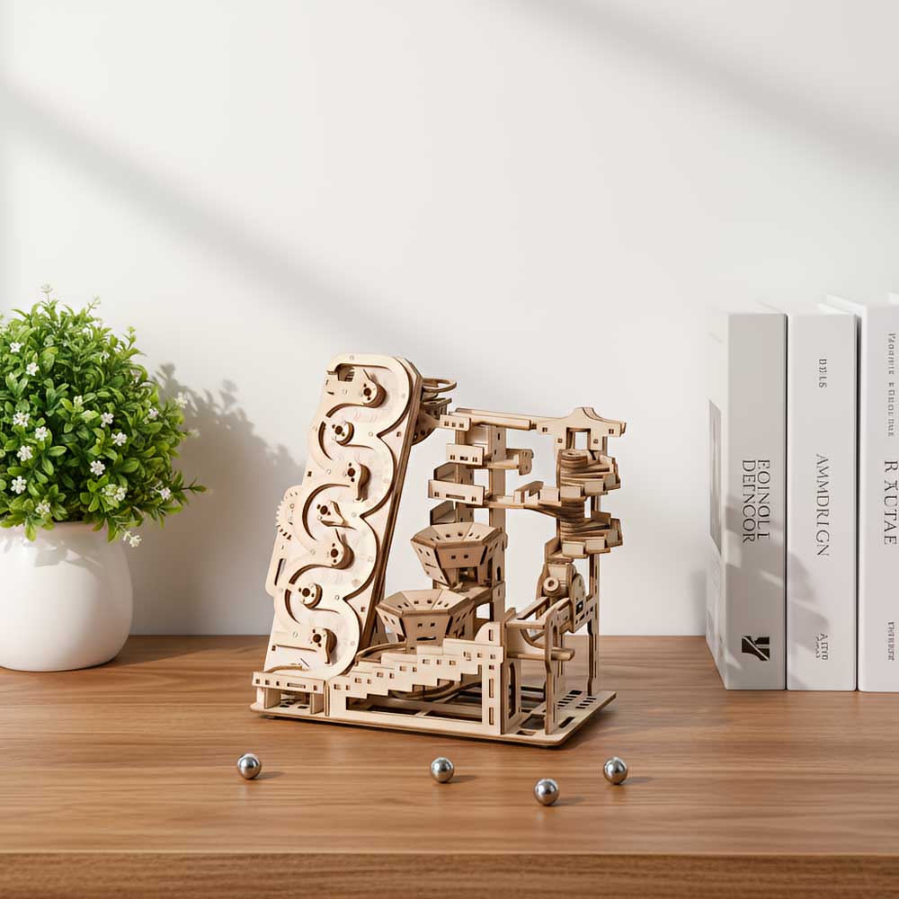 Electric Mechanical Marble Run 3D Wooden Puzzle - 3D Wooden Puzzle by Extoril