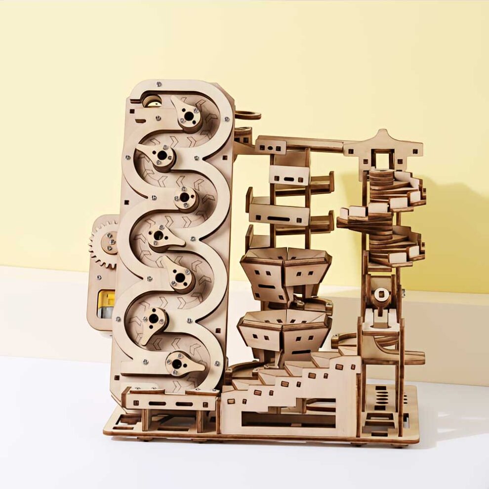 Electric Mechanical Marble Run 3D Wooden Puzzle - 3D Wooden Puzzle by Extoril