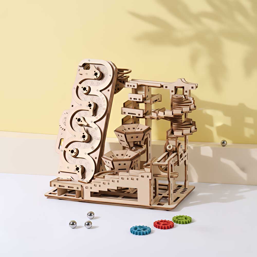 Electric Mechanical Marble Run 3D Wooden Puzzle - 3D Wooden Puzzle by Extoril