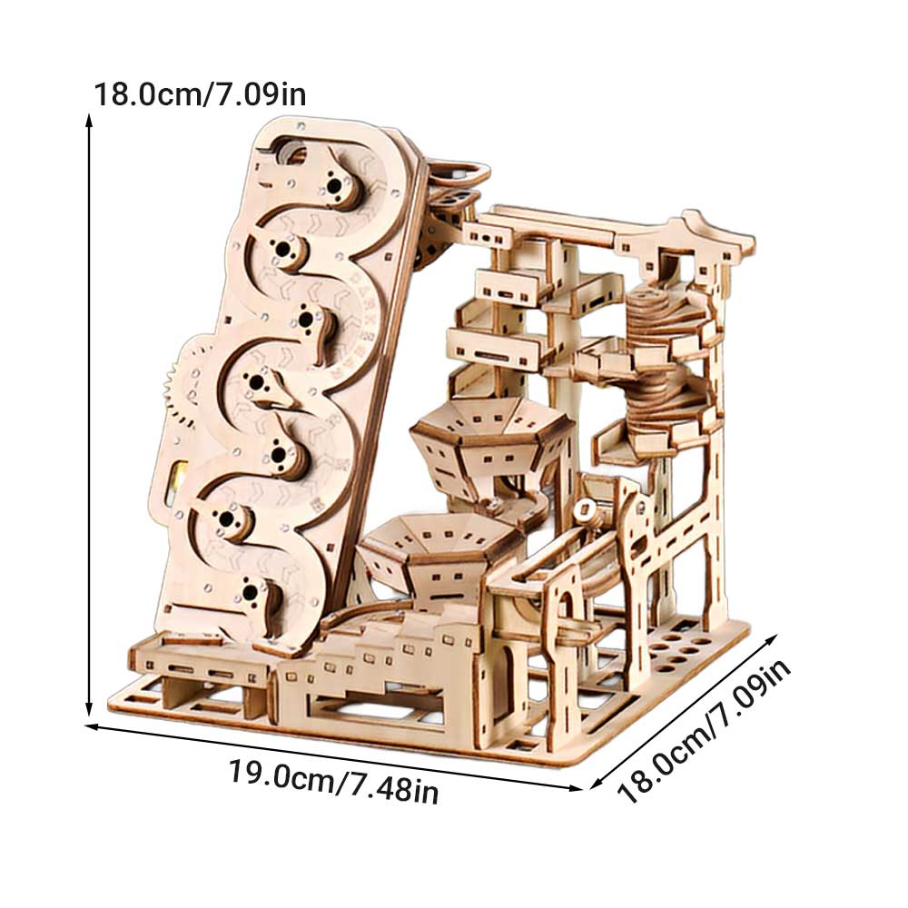 Electric Mechanical Marble Run 3D Wooden Puzzle - 3D Wooden Puzzle by Extoril