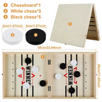 Fast Sling Puck Game Wooden Foldable Foosball Board - Gadget by Extoril