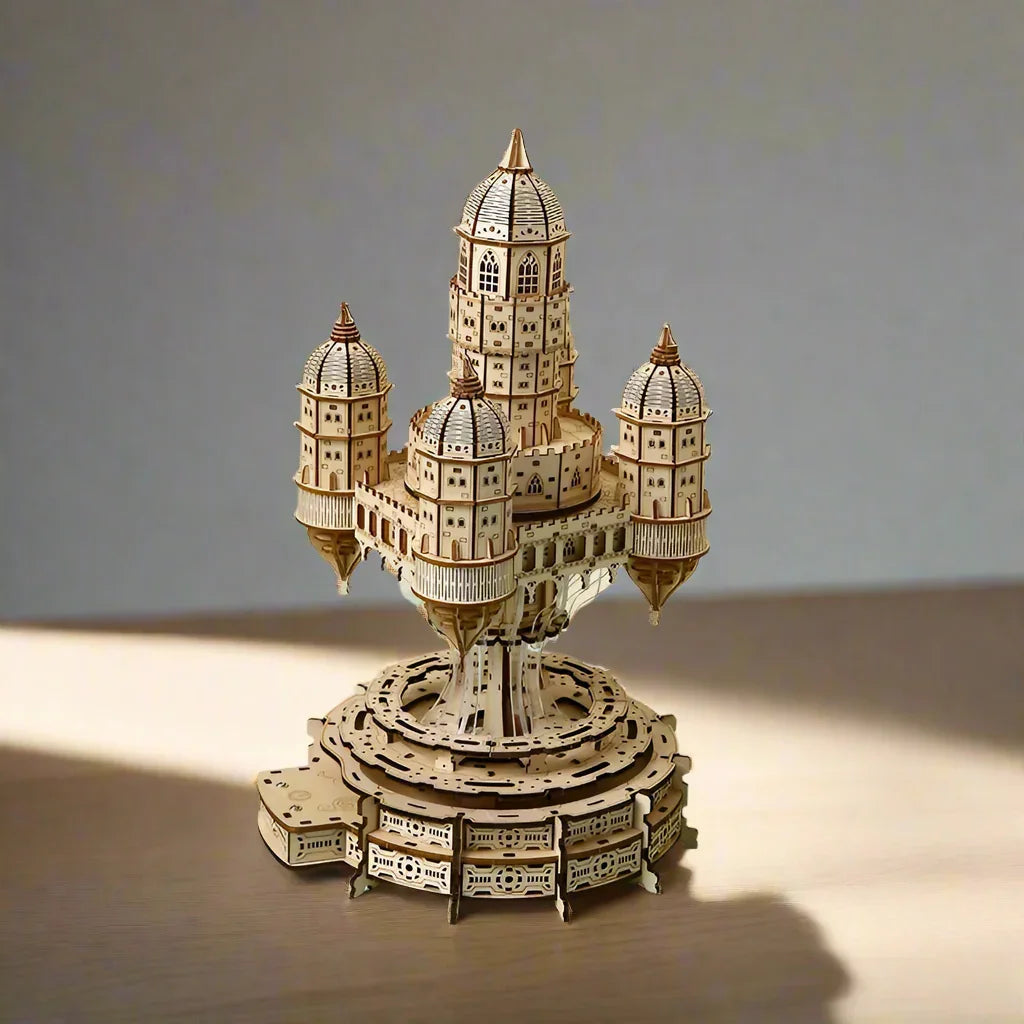 Celestia Castle Illuminated Musical 3D Wooden Puzzle - 3D Wooden Puzzle by Extoril