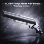 HDS68 Pump Action Nerf Shotgun With Gas Cylinder Double Barrel