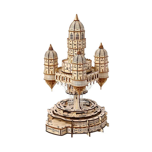 Celestia Castle Illuminated Musical 3D Wooden Puzzle - 3D Wooden Puzzle by Extoril