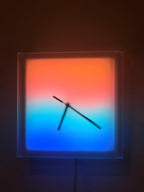 Solarglow Aurora Clock sunset orange and blue gradient