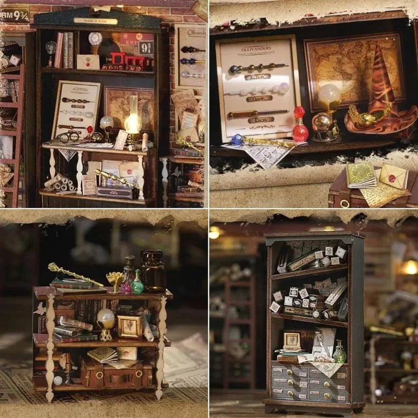 Miniature Magic Shop DIY Building Kit - DIY Booknooks by Extoril