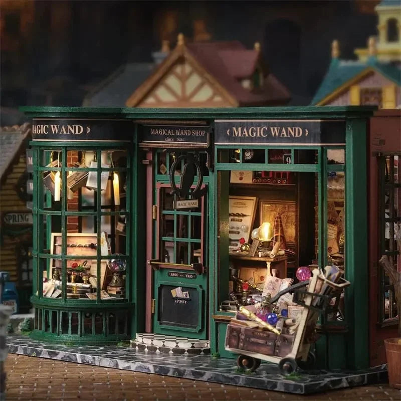 Miniature Magic Shop DIY Building Kit - DIY Booknooks by Extoril