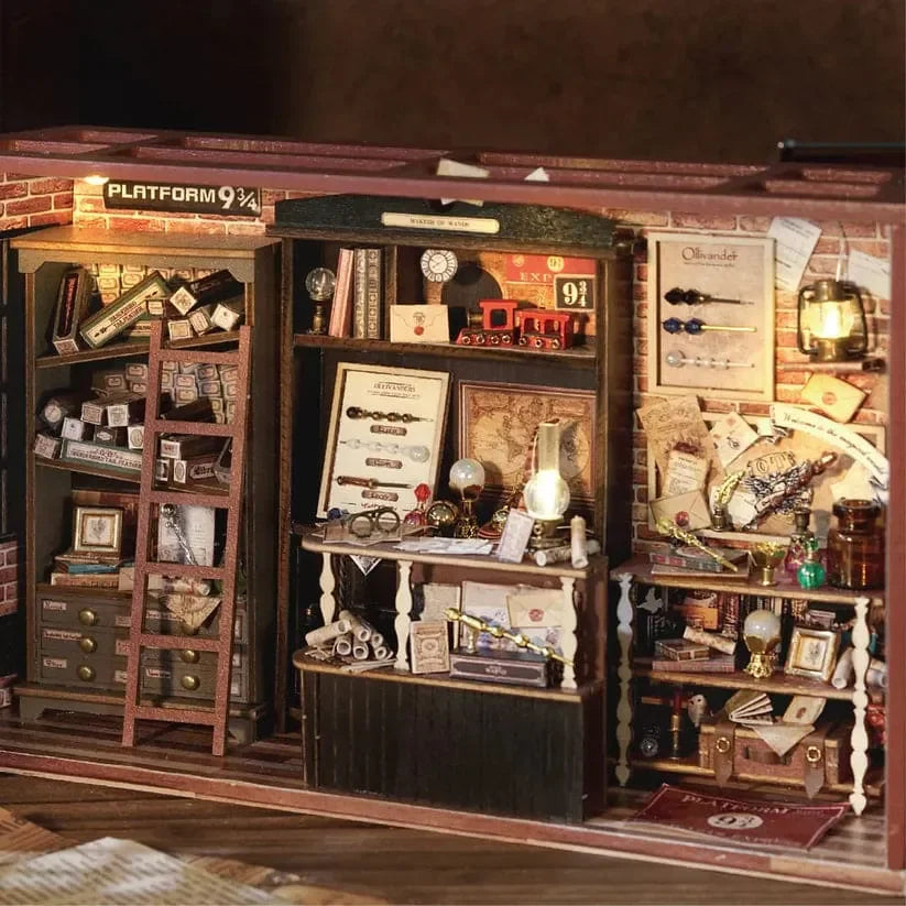 Miniature Magic Shop DIY Building Kit - DIY Booknooks by Extoril