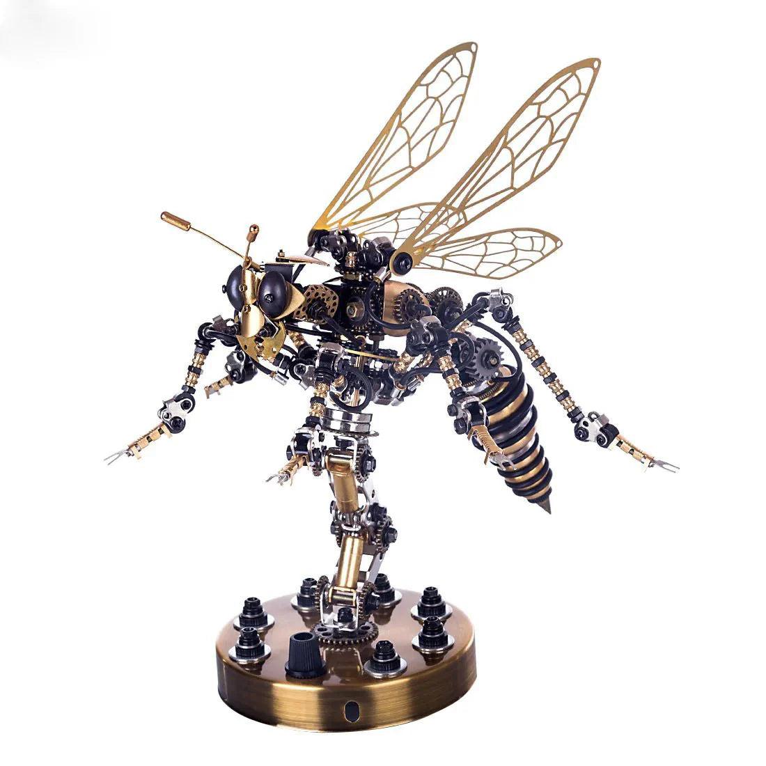DIY 3D Mechanical Wasp Sculpture - 3d metal puzzle by Extoril