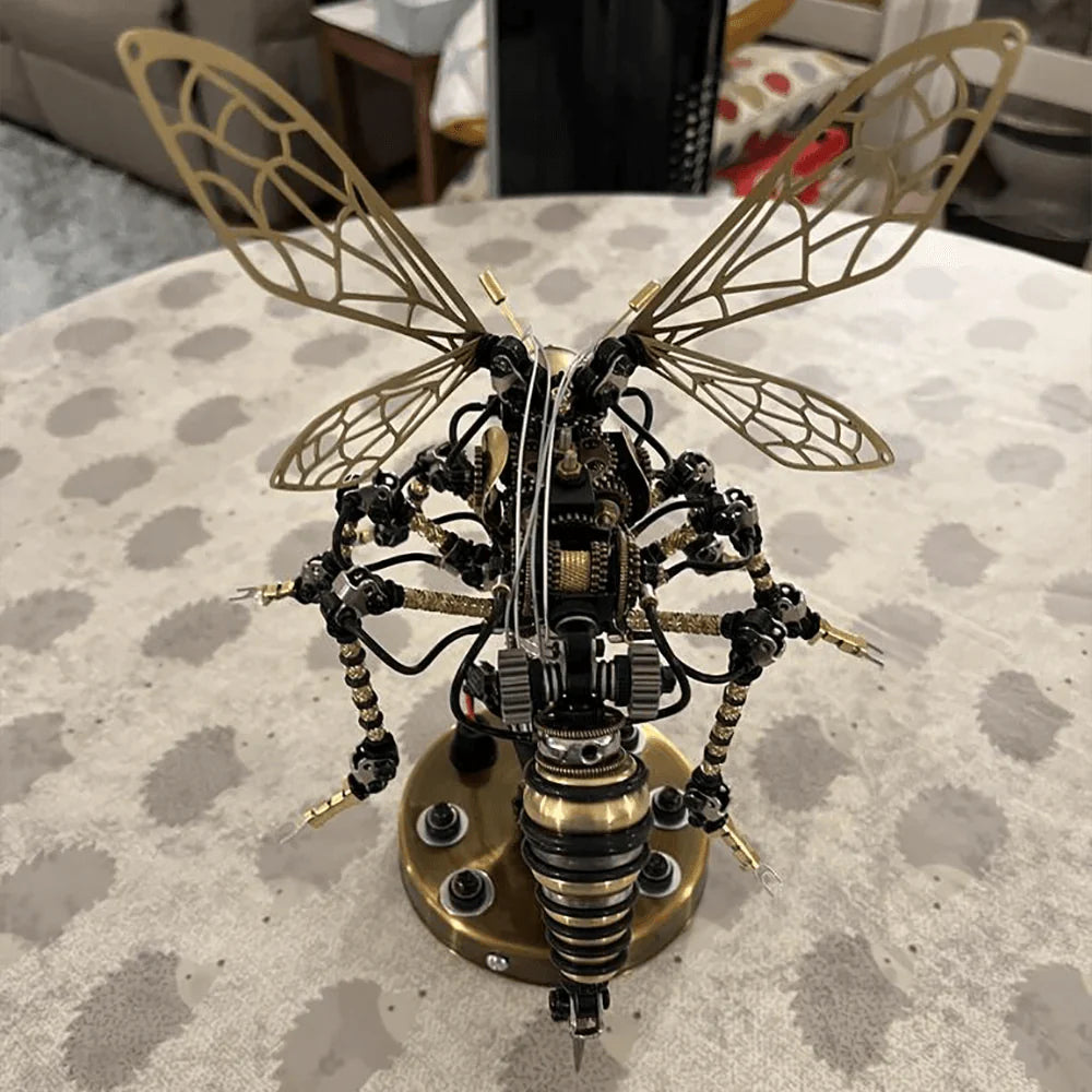 DIY 3D Mechanical Wasp Sculpture - 3d metal puzzle by Extoril