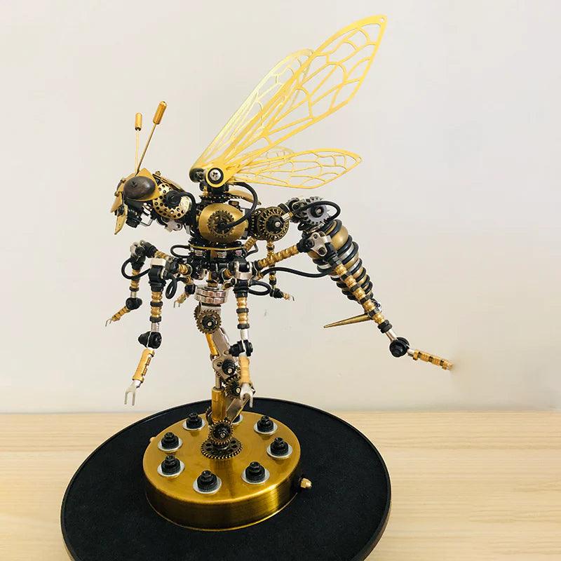 DIY 3D Mechanical Wasp Sculpture - 3d metal puzzle by Extoril