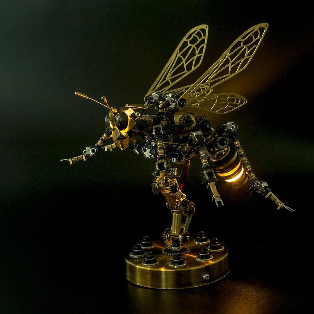 DIY 3D Mechanical Wasp Sculpture - 3d metal puzzle by Extoril