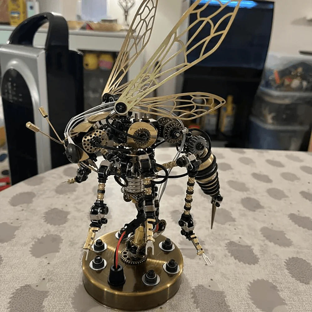 DIY 3D Mechanical Wasp Sculpture - 3d metal puzzle by Extoril